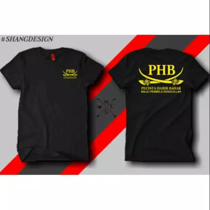 Kaos Phb Logo Depan Belakang Sablon Kuning Kaos Santri Lazada Indonesia