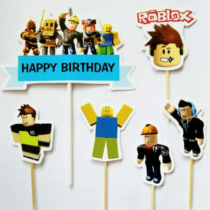 Topper Toper Hiasan Kue Cake Tart Ulang Tahun Happy Birthday Karakter Roblox  | Lazada Indonesia Topper Toper Hiasan Kue Cake Tart Ulang Tahun Happy Birthday Karakter Roblox  | Lazada Indonesia