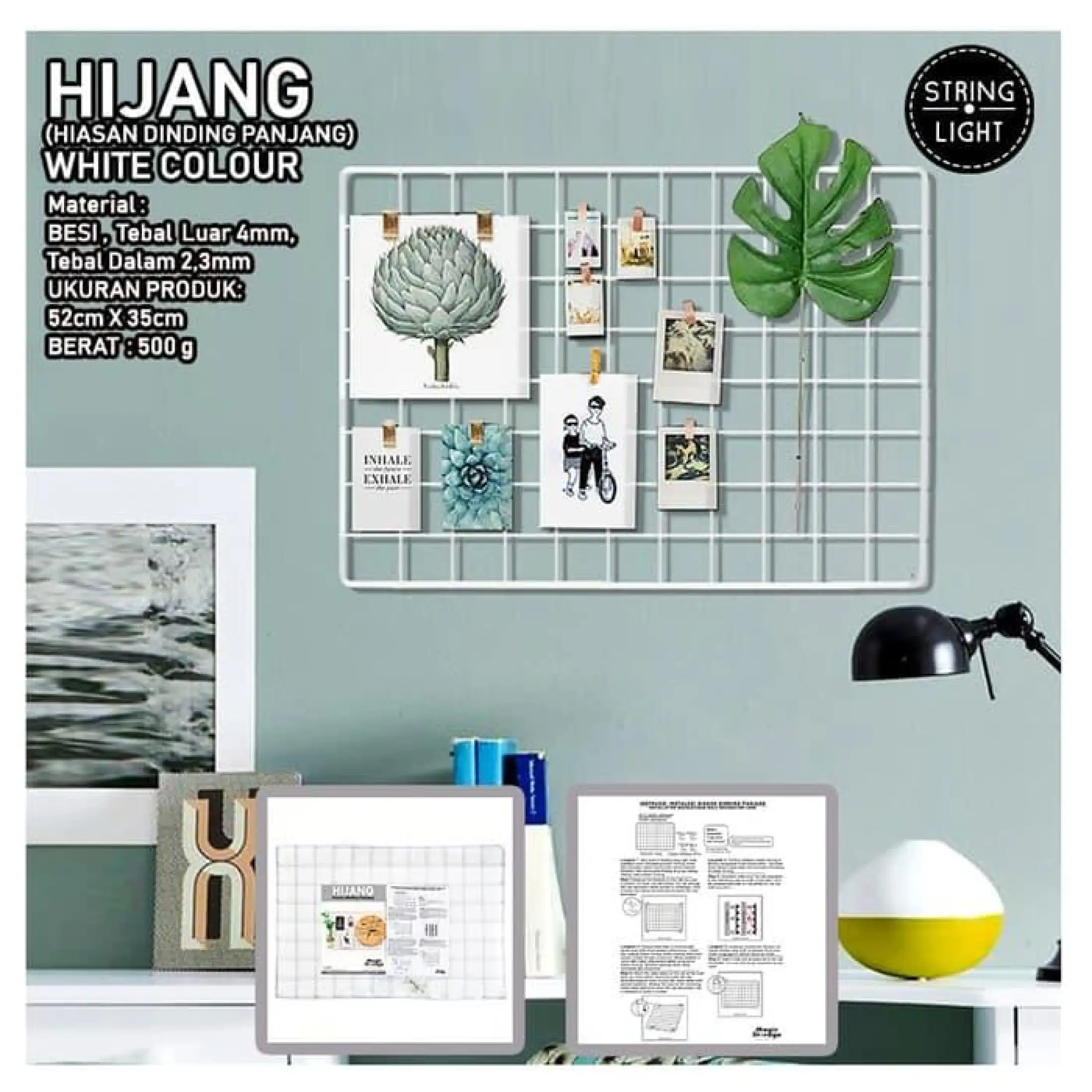 Murah Hijang Hiasan Dinding Panjang Putih Memo Foto Wall Grid Black Lazada Indonesia Murah Hijang Hiasan Dinding Panjang Putih Memo Foto Wall Grid Black Lazada Indonesia
