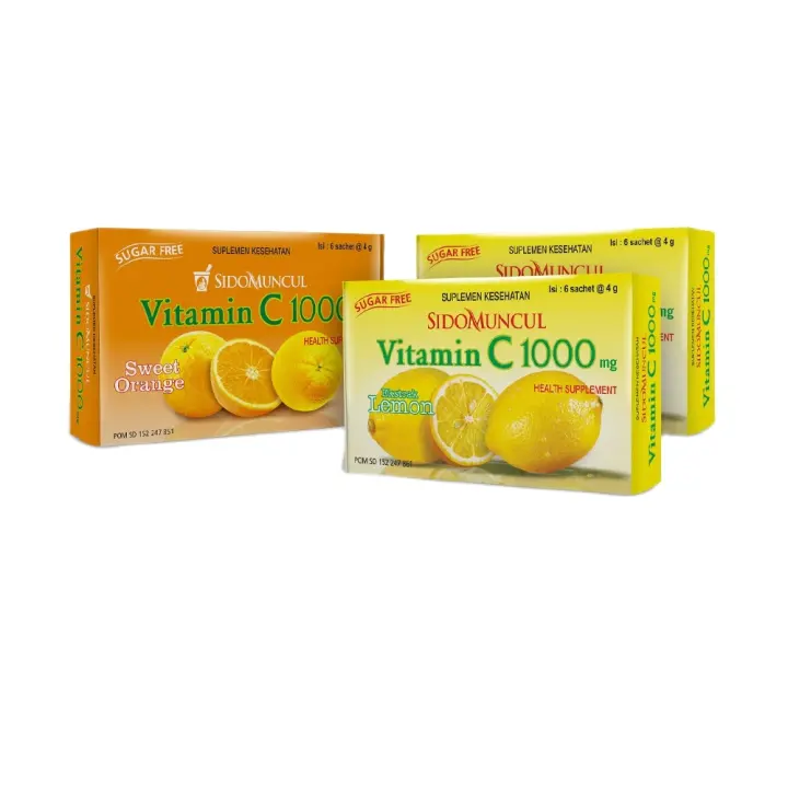 Vitamin C 1000 Serbuk Sweet Orange Dan Lemon 6 S Sido Muncul Menjaga Daya Tahan Tubuh Lazada Indonesia