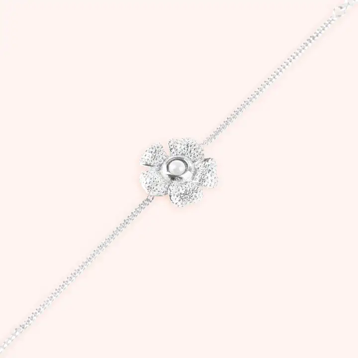 Farah Quinn By Kmo Paris Gelang Rantai Rafflesia Perak Lazada Indonesia