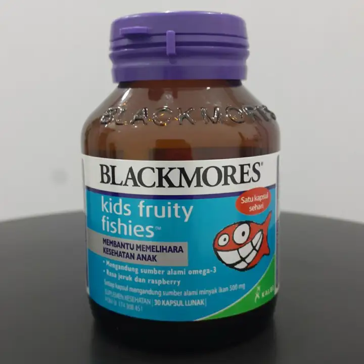 Blackmores Kids Fruity Fishes 30 Capsul Vitamin Minyak Ikan Anak Lazada Indonesia