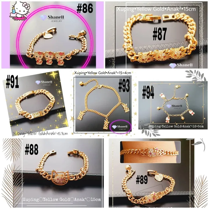 Xuping Gelang Tangan Rantai Bayi Anak Perhiasan Lapis Emas Lazada Indonesia