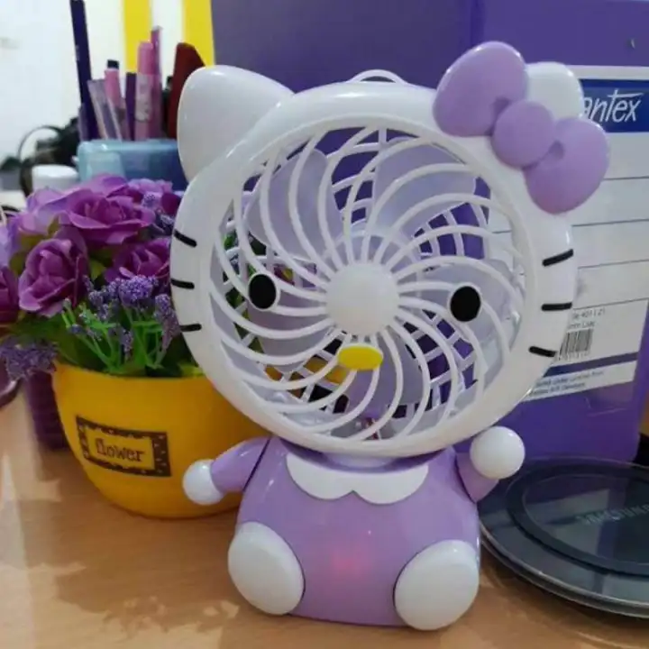 Promo Termurah Kipas Fan Duduk Kipas Genggam Kipas Mini Led Tangan Usb Portable Charger Mini Fan L3d Light Kipas Mini Doraemon Hello Kitty Bisa Cod Lazada Indonesia