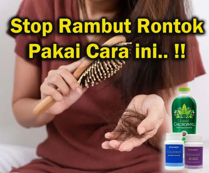 Cara Mengatasi Rambut Mengalami Kerontokan Parah Dan Kering Dan Akibat Ketombe Mencegah Kebotakan 100 Herbal Lazada Indonesia