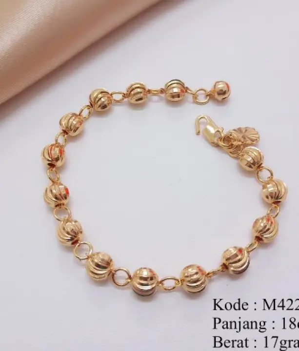 Gelang Tangan Rantai Bola Ukir Lazada Indonesia