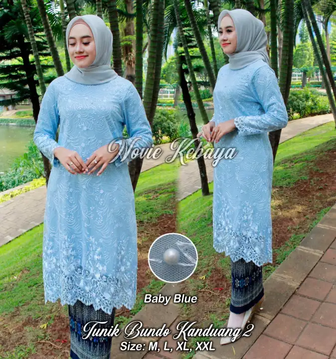 Denai Official Store Free Jilbab Setelan Tunik Bundo Kanduang 2 Bahan Tille Import Kombinasi Bordir Kebaya Modern Kebaya Wisuda Wanita Gamis Brukat Original Baby Blue Lazada Indonesia