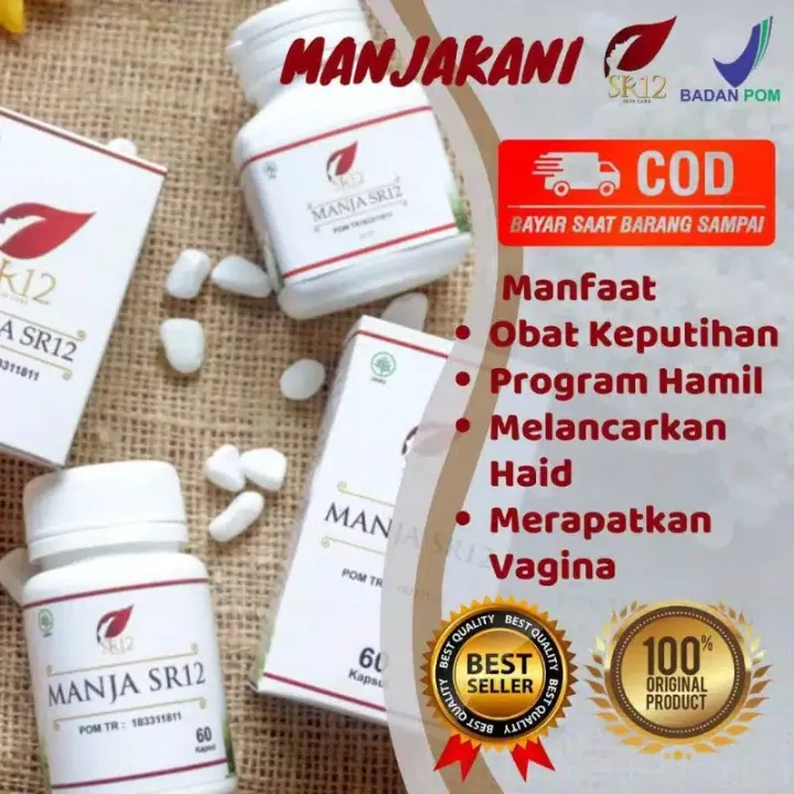 Manjakani Butir Sr12 Obat Keputihan Pelancar Haid Perapat Vagina Bpom Lazada Indonesia