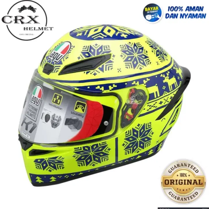 Marco Polo lanthaan slepen Helm Agv K1 Rossi Winter Test 2015 Helm Full Face Original Terbaru | Lazada  Indonesia