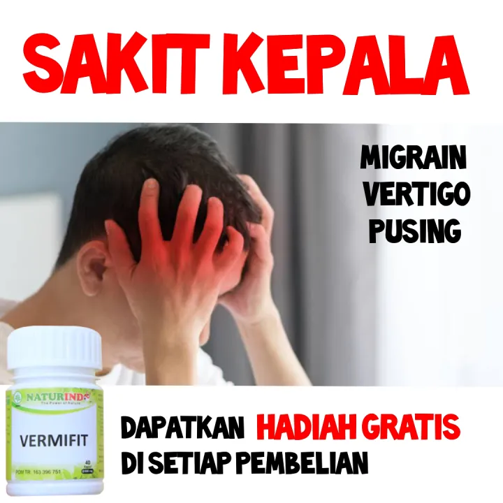 Obat Sakit Kepala Menahun Vertigo Migrain Obat Herbal Sakit Kepala Syaraf Kepala Alami Obat Untuk Sakit Kepala Migren Vertigo Nyeri Syaraf Stress Masuk Angin Darah Tinggi Lazada Indonesia