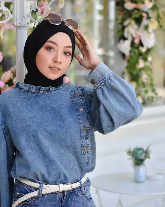Lavore Id Rihana Jeans Baju Jeans Wanita Baju Wanita Terbaru 2020 Baju Jeans Wanita Terbaru Kekinian