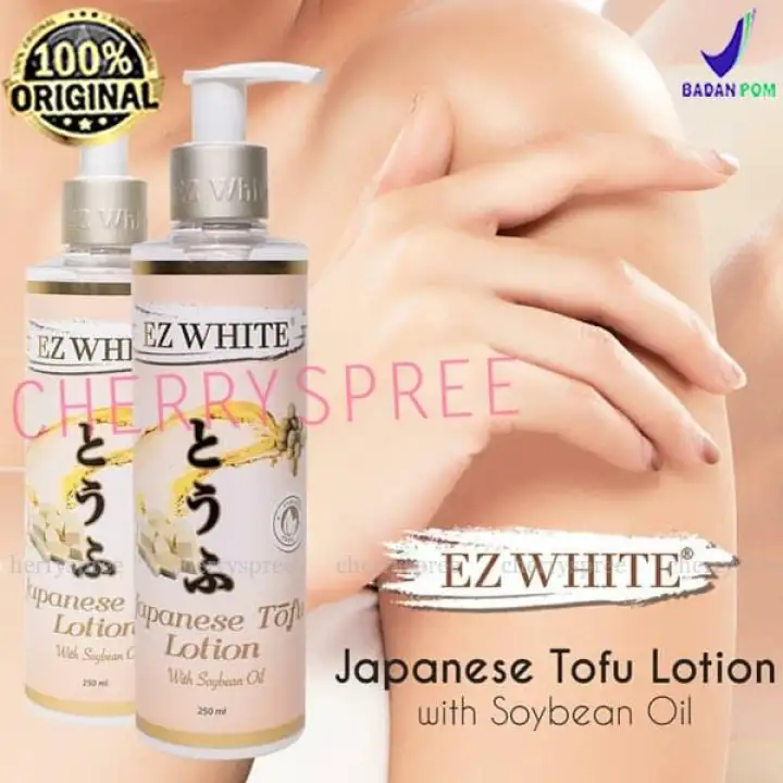 Lotion Pemutih Ez White Japanese Tofu Lotion Bpom Original Pemutih Badan Handbody Mencerahkan Memutihkan Kulit Badan Tubuh Losion Krim Tubuh Whitening Brightening Cream Lazada Indonesia