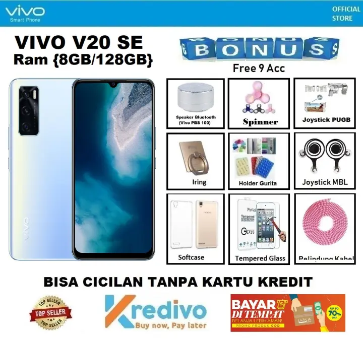 Vivo V20se Ram 8gb 128gb Bisa Cicilan Tanpa Kartu Kredit Free 9 Acc Garansi Resmi Bisa Cod Kredivo Hp Murah Promo Discount Lazada Indonesia