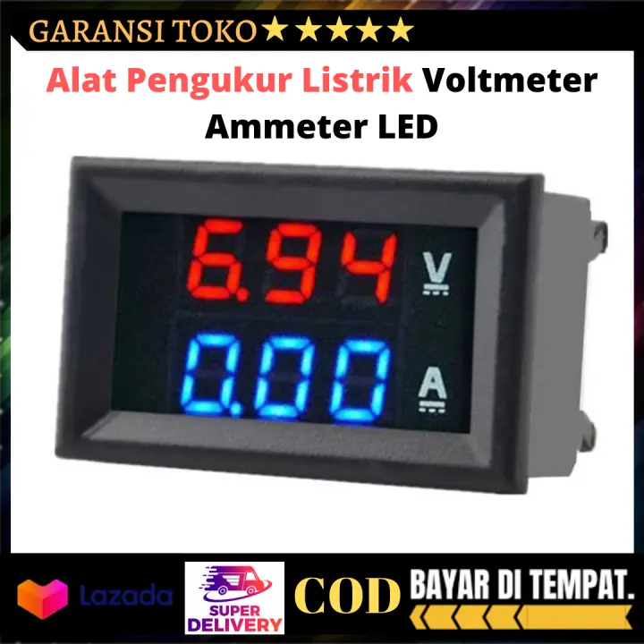 Alat Pengukur Listrik Voltmeter Ammeter Led Alat Pengukur Tegangan Listrik Alat Pengukur Voltase Alat Pengukur Arus Listrik Alat Pengukur Daya Listrik Lazada Indonesia