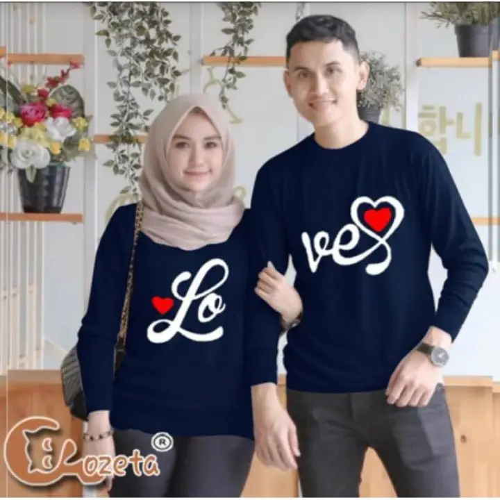 Belikaoscouple Baju Couple Terbaru Sweater Couple Sahabat Sweater Couple Pacar Sweater Kapel Sweater Couple Terbaru 2020 Baju Kapel Baju Pasangan Baju Kembar Kaos Kapelan Pacar Kopel Kapel Font Love Navy Lazada Indonesia