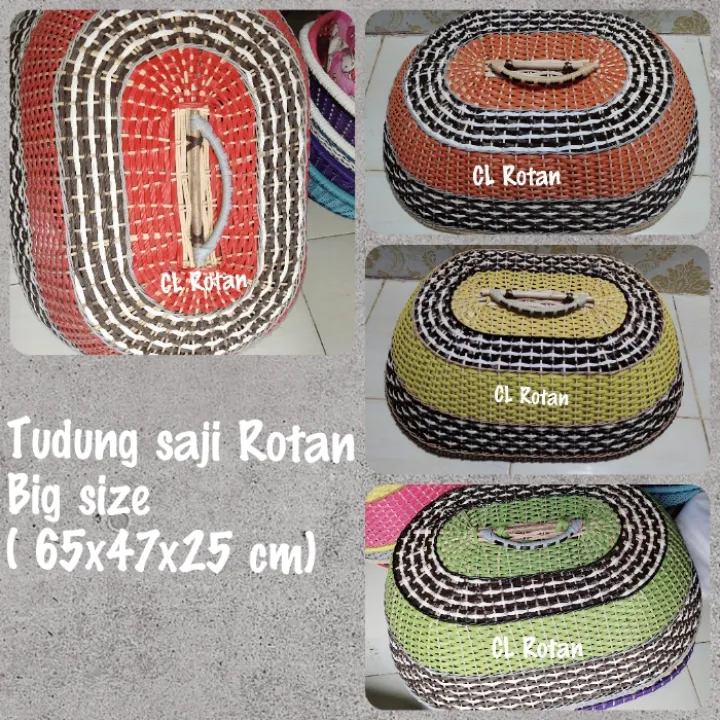 Cod Bayar Ditempat Tudung Saji Rotan Sintetis Ukuran Besar Tutup Sangku Lazada Indonesia