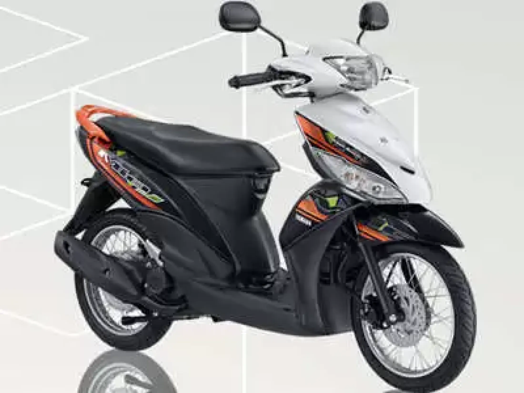 Stiker Striping Lis Les Bodi Motor Mio J Tahun 2014 Warna Orange Putih Lazada Indonesia