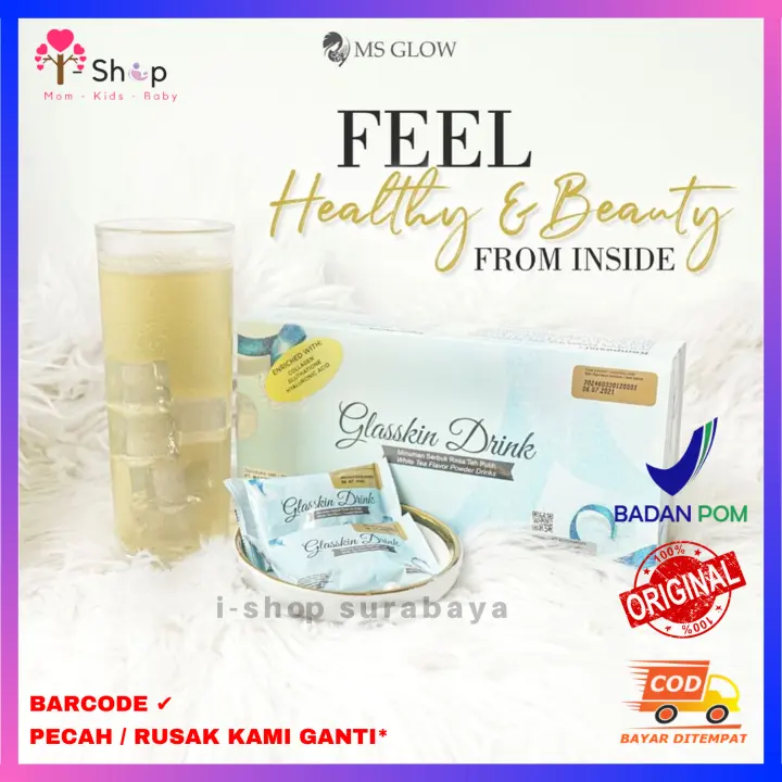 Ms Glow Beauty Drink Gluta Drink Msglow Suplemen Pemutih Suplemen Kolagen Suplemen Kulit Pemutih Badan Pemutih Tubuh Cantik Sehat Online I Shop Lazada Indonesia