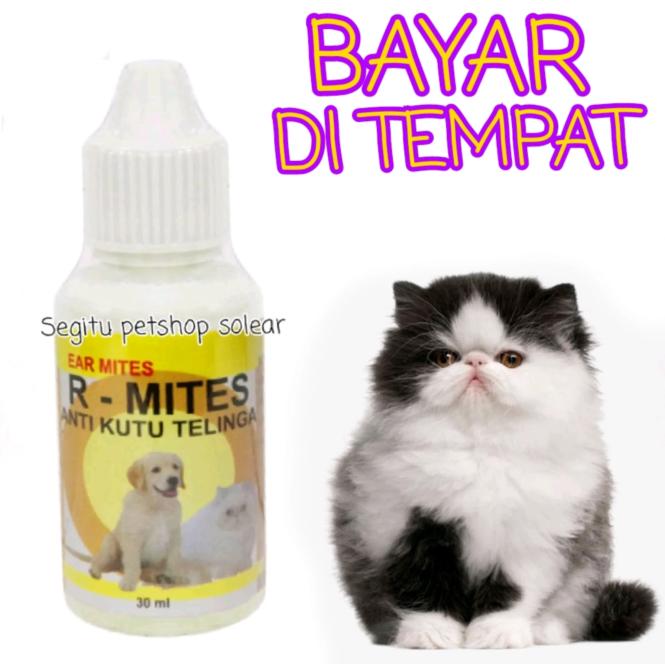 obat telinga kucing anjing anti kutu gatal pembersih kuping kucing 