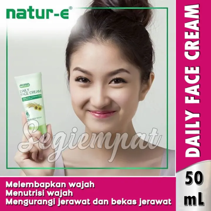 Menutrisi Wajah Melembapkan Wajah Mengatasi Kulit Kering Dan Kusam Mengurangi Jerawat Dan Bekas Jerawat Mengurangi Tanda Penuaan Dini Pelembab Wajah Natur E Daily Face Cream 50 Ml Lazada Indonesia