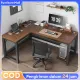 Meja L Meja Kantor Meja komputer Meja kerja besi Serbaguna Meja Pc Meja Gaming Meja L Belajar. 