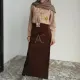 Amrycollection Rok Span Belah Belakang Coklat Gelap Kain Licin Rok Sekolah SMP SMA Dewasa Pembina Pramuka Seragam sekolah MURAH. 