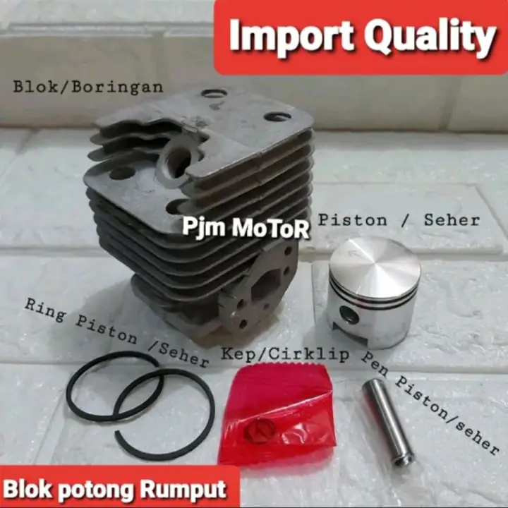 328 Petak Cylinder Block Blok Komplit Piston Ring Mesin Potong Rumput 318 328 338 Bg Lazada Indonesia