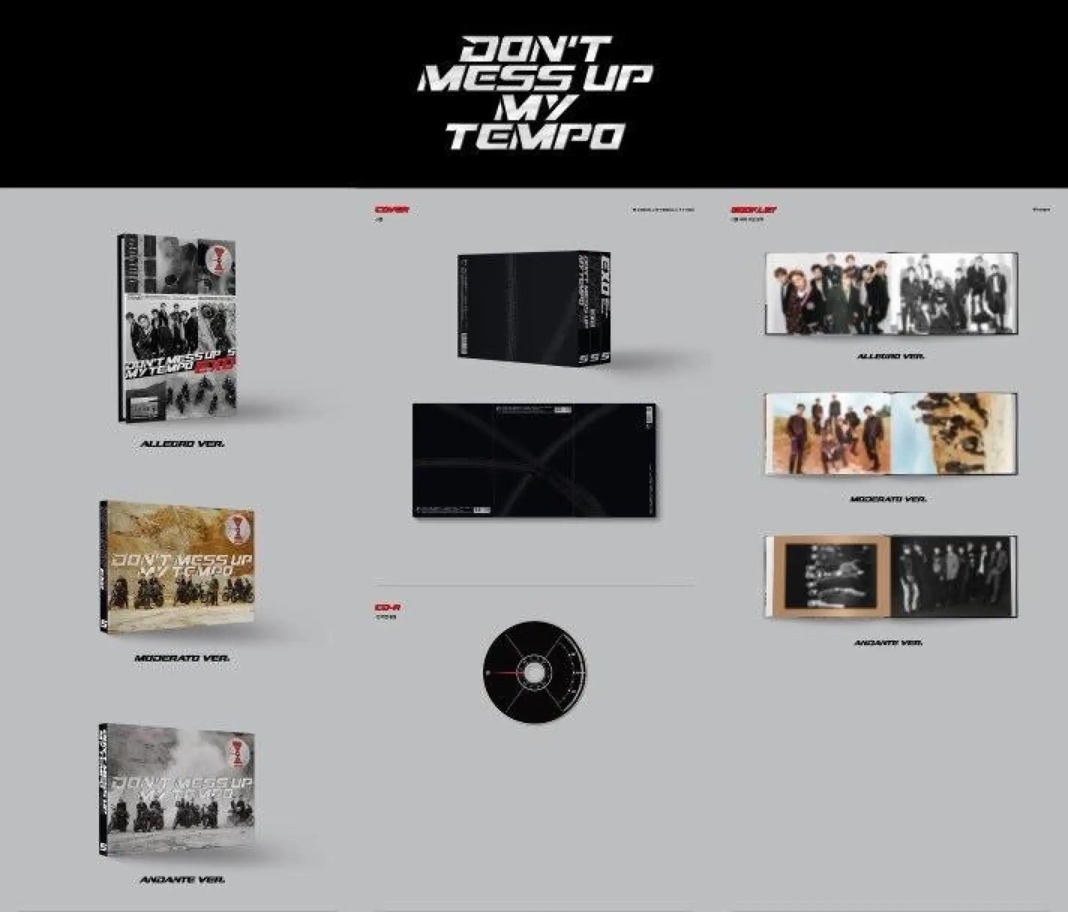 Exo Don T Mess Up My Tempo 5th Full Album Dmumt Moderato Version Album Only Lazada Indonesia
