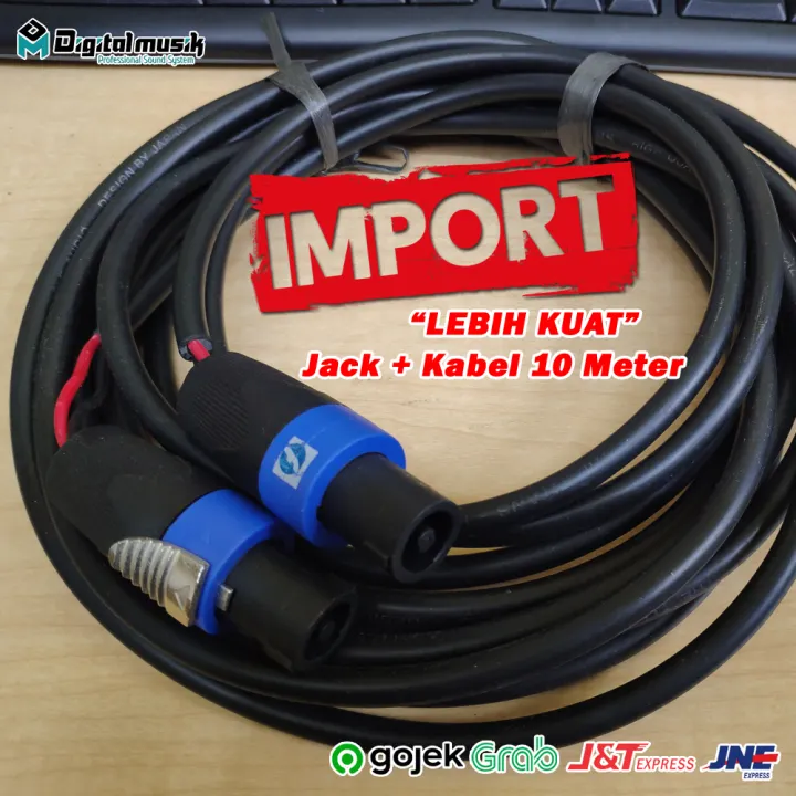 Kabel Speaker Speakon To Speakon 10 Meter Kabel Speaker Termasuk Jack Speakon Kabel Speaker 2 X 1 5mm Kabel Speaker Sound System Kabel Speaker Lapangan Kabel Speaker Free Ongkir Bisa Cod Lazada Indonesia