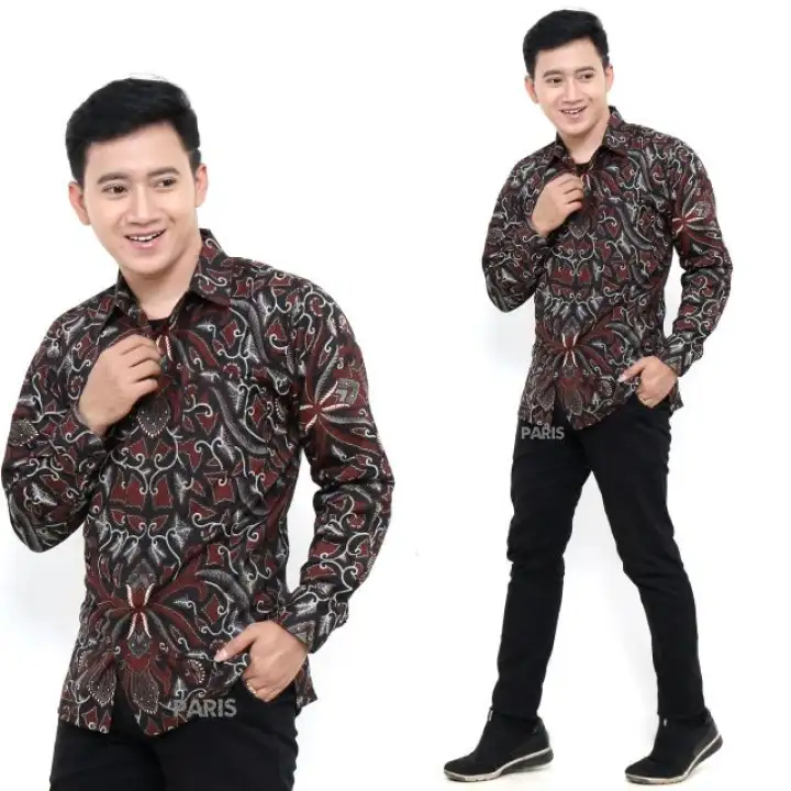 Batik Pria Lengan Panjang Baju Batik Pria Kemeja Batik Pria Batik Pria Kemeja Batik Lengan Panjang Baju Batik Motif Terbaru Kemeja Batik Kantor Lazada Indonesia