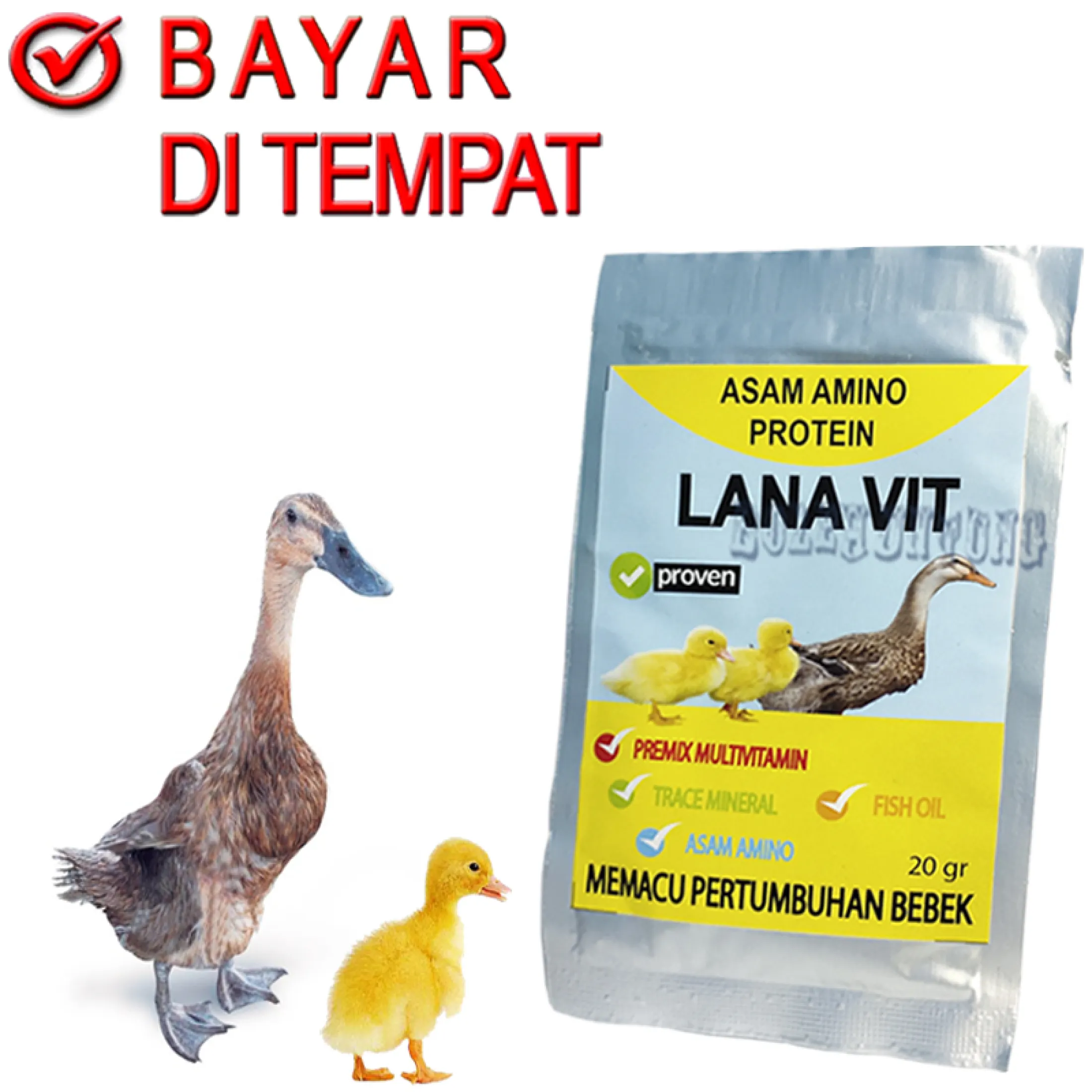 Vitamin Pertumbuhan Agar Cepat Besar Anak Bebek Kecil Itik Angsa Lazada Indonesia