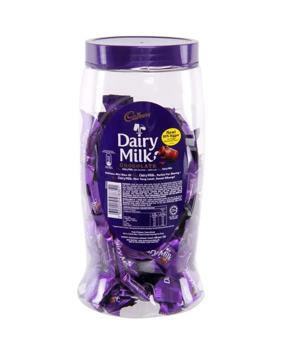 1 Toples Cadbury Dairy Milk 4 5 Gram Isi 100 Pcs Cadbury Mini Cadbury Coklat Kecil Lazada Indonesia