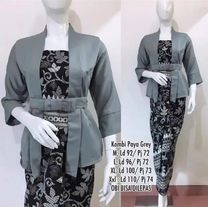 Kebaya Kutubaru Setelan Kebaya Lengan Panjang Wanita Kebaya Modern Setelan Baju Batik Wanita Kebaya Kutu Baru Modern Kebaya Kondangan Wanita Lazada Indonesia