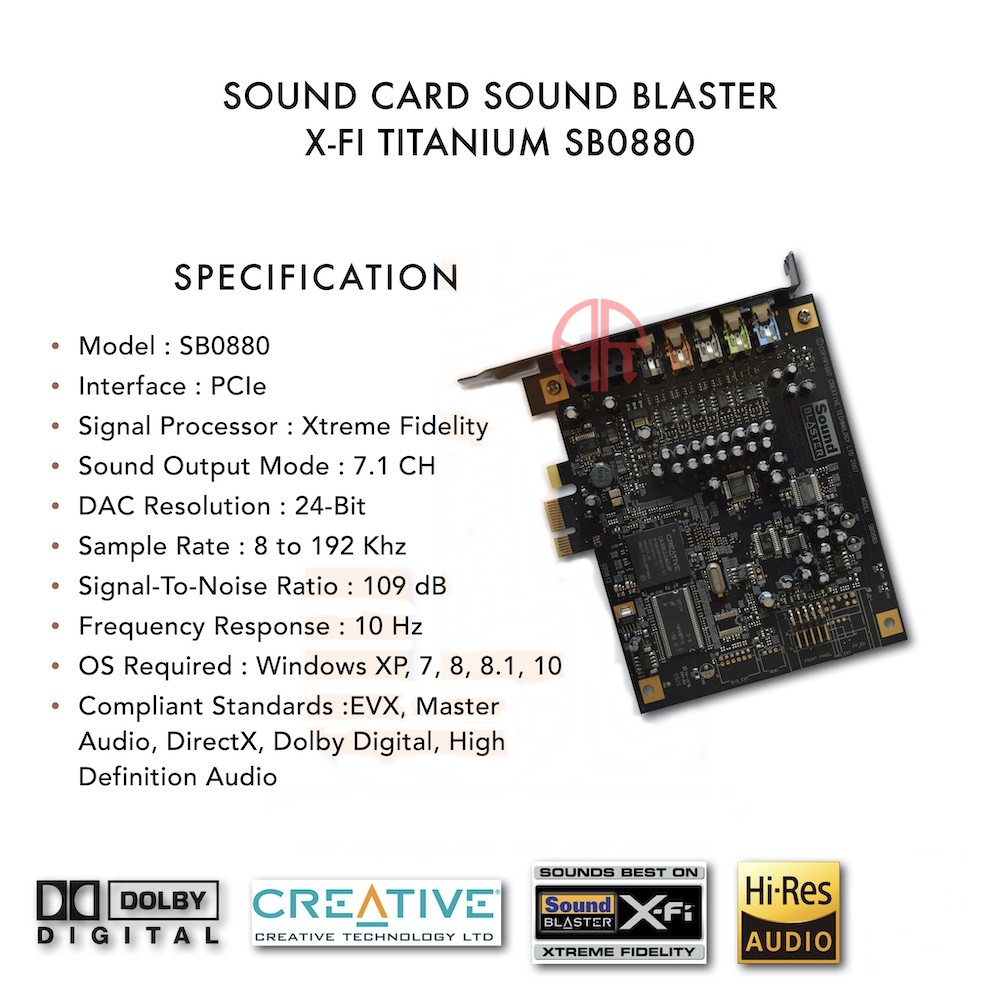 sb0880 sound blaster x-fi titanium specs sb0880 sound blaster x-fi titanium specs