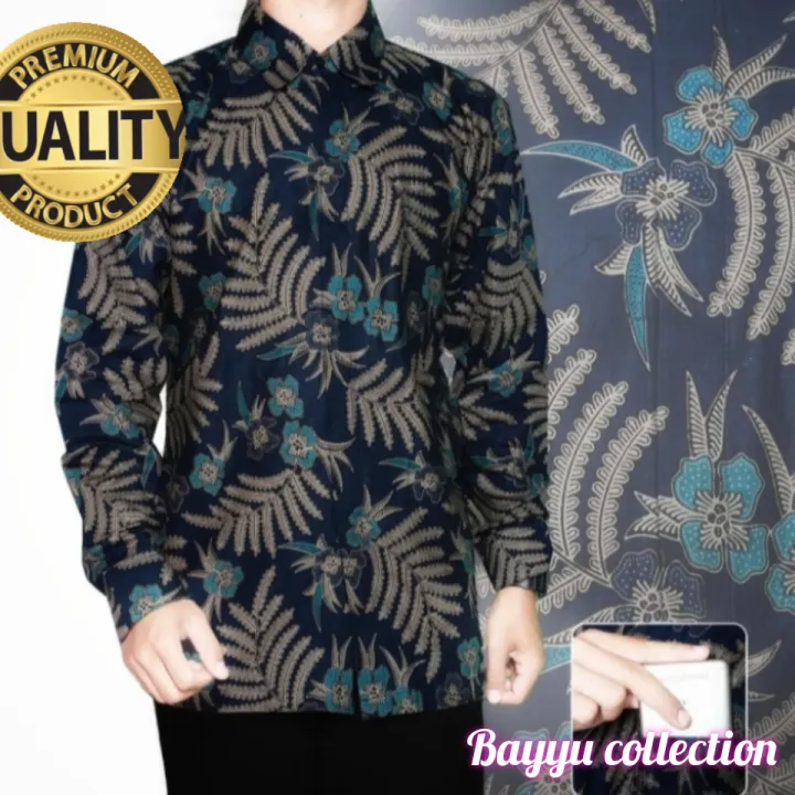 Kemeja Batik Lengan Panjang Motif Batu Raden Lazada Indonesia