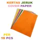 Kertas Jeruk Isi 10PCS Kertas Karton Jilid Buffalo Kertas Jeruk Folio. 