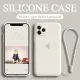 CrashStar With Logo With Free Lanyard Liquid Silicone Phone Case For iPhone 15 14 13 12 11 Pro Max Mini X XR XS 8 7 6 6S Plus + SE 2020 Soft Shockproof Phone Casing Anti-fall Phone Cover With Full Cover Camera Protection With Velvet Inside. 