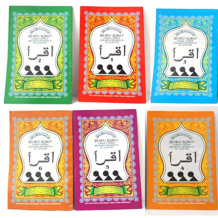 Buku Iqro Set Pisah Kecil Jilid 1 6 1 Set Dapat 6 Buku Lazada Indonesia