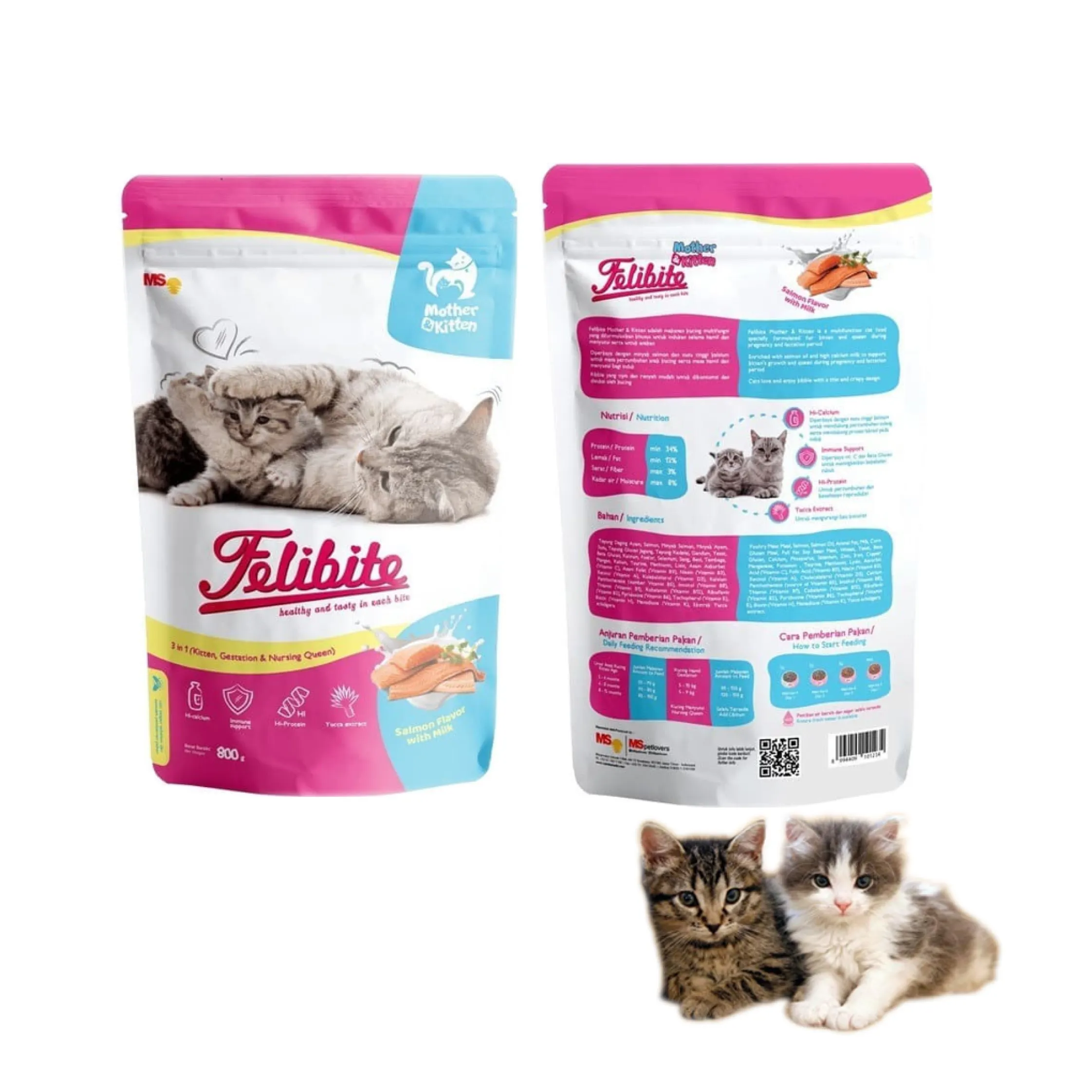 Makanan Kucing Felibite Mother u0026 Kitten 800 gr Cat Food - rizkialkashop