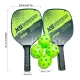Raket Pickleball Paddle Set Bola Pickleball 40 Lubang Ball Racquet With Balls Sports Accessory. 