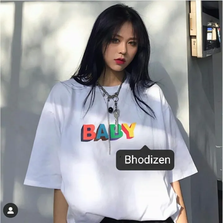 Anb Zec Oversize Luluy Oversize Baby Kaos Cewe Atasan Wanita Kaos Distro Bandung Polos Baju Sederhana Atasan Remaja Dalaman Wanita Baju Po Korea Style Bangkok Baju Model Terbaru Lazada Indonesia