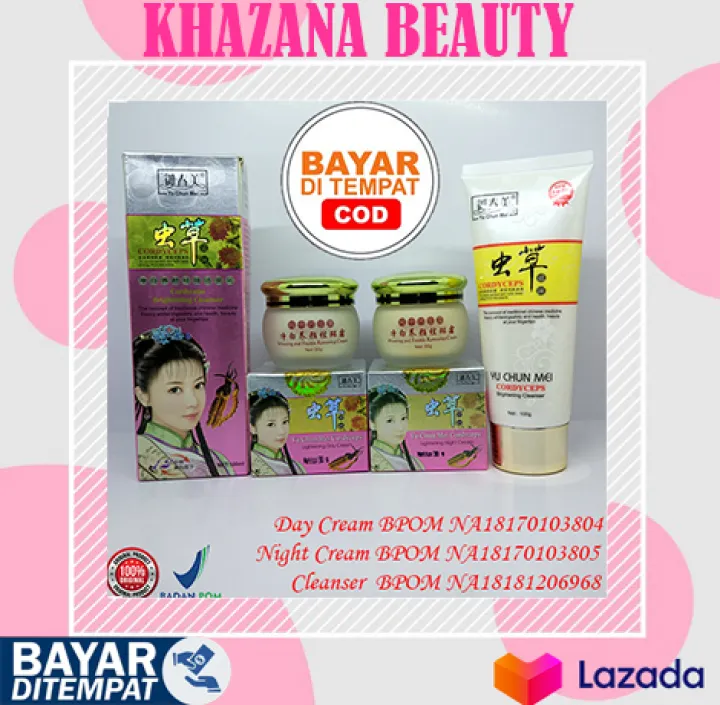 Pekat Pemutih Wajah Yu Chun Mei Cordycreps Bpom Pemutih Wajah Glowing Cream Pemutih Wajah Pria Dan Wanita Cream Instan Pemutih Wajah Pemutih Muka Cream Pemutih Wajah Bpom Krim Pemutih Muka Permanen Vitamin