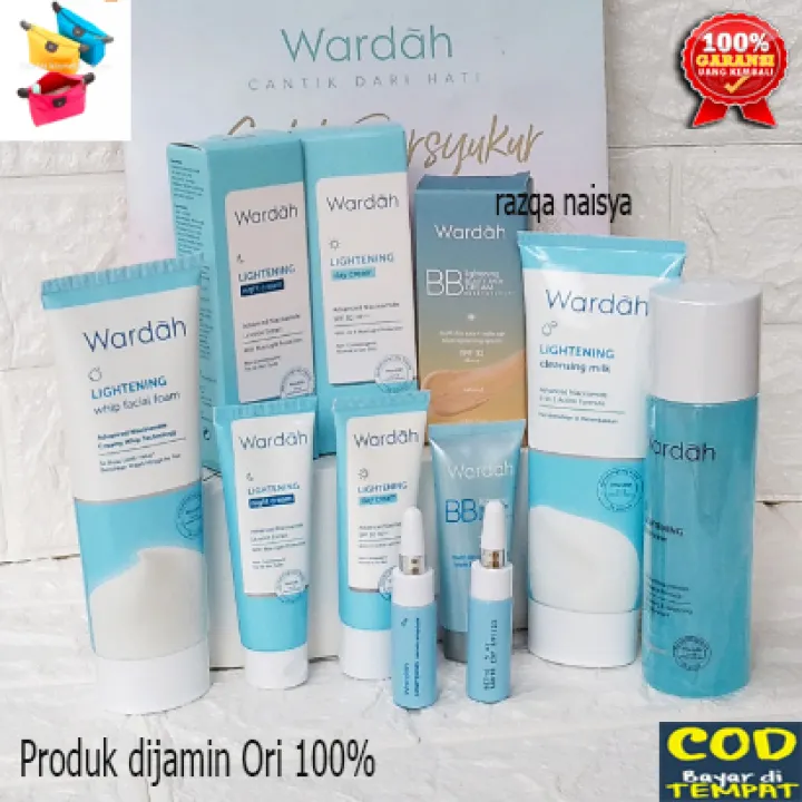 Cod Paket Skin Care Wardah Lightening Untuk Pemula Paket Kosmetik Untuk Usia Remaja Bpom New Paket Skin Care Lightening Untuk Kulit Kusam Lazada Indonesia