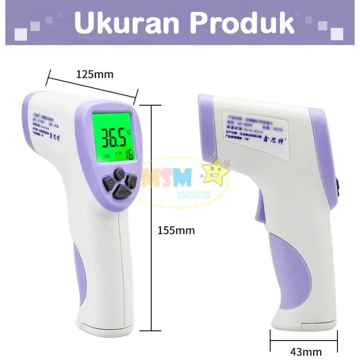 Free Pensil Alis Kualitas Eropa Dunia Msm Thermometer Infrared Alat Pengukur Suhu Badan Anak Dewasa Hti820d Ada 3 Warna Layar Lazada Indonesia
