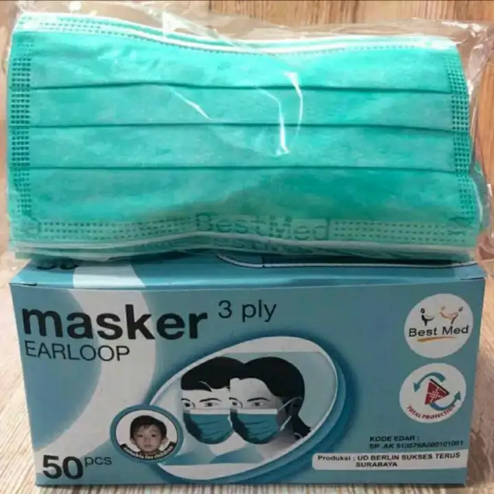 Masker Medis Merk Bestmed Isi 50 Pcs Masker Lazada Indonesia