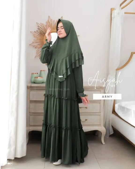 Dress Muslimah Terkini Baju Muslim Wanita Terbaru 2021 Gamis Syari Muslimah Gamis Wanita Lazada Indonesia