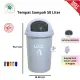 Tempat sampah BIO 50 liter green leaf 2150 abu-abu. 