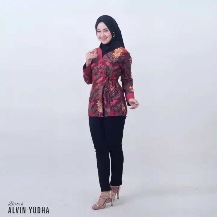 Bisa Cod Baju Batik Wanita Blus Wanita Blouse Batik Manggar Atasan Wanita Blus Kantor Original Batikferoqlith Lazada Indonesia