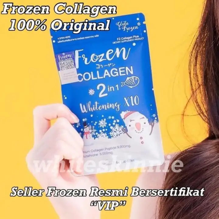 Frozen Collagen Kapsul Pemutih Tubuh Bpom Lazada Indonesia