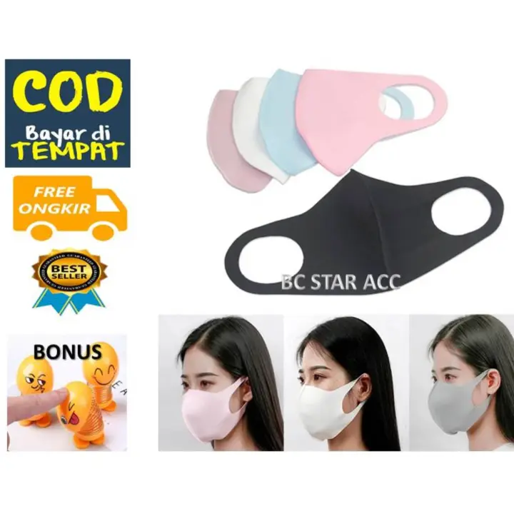 Masker Mulut Masker Penutup Mulut Korea Mask Buff Penutup Mulut Hidung Melindungi Dari Virus Bahan Lebih Tebal Dan Lembut Bisa Dicuci Multiwarna Promo Bonus Pajangan Emoji Lazada Indonesia